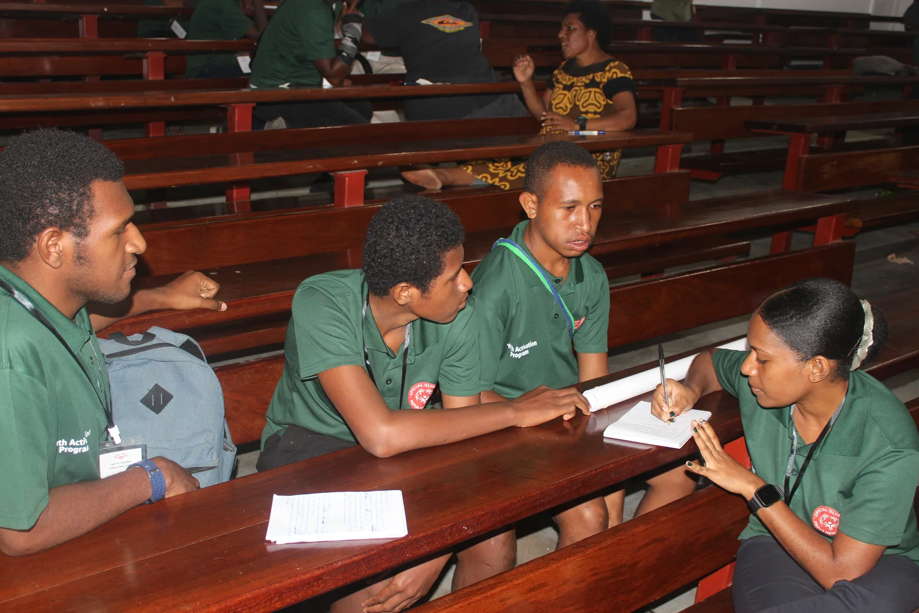 Volunteers plan an inclusive community event